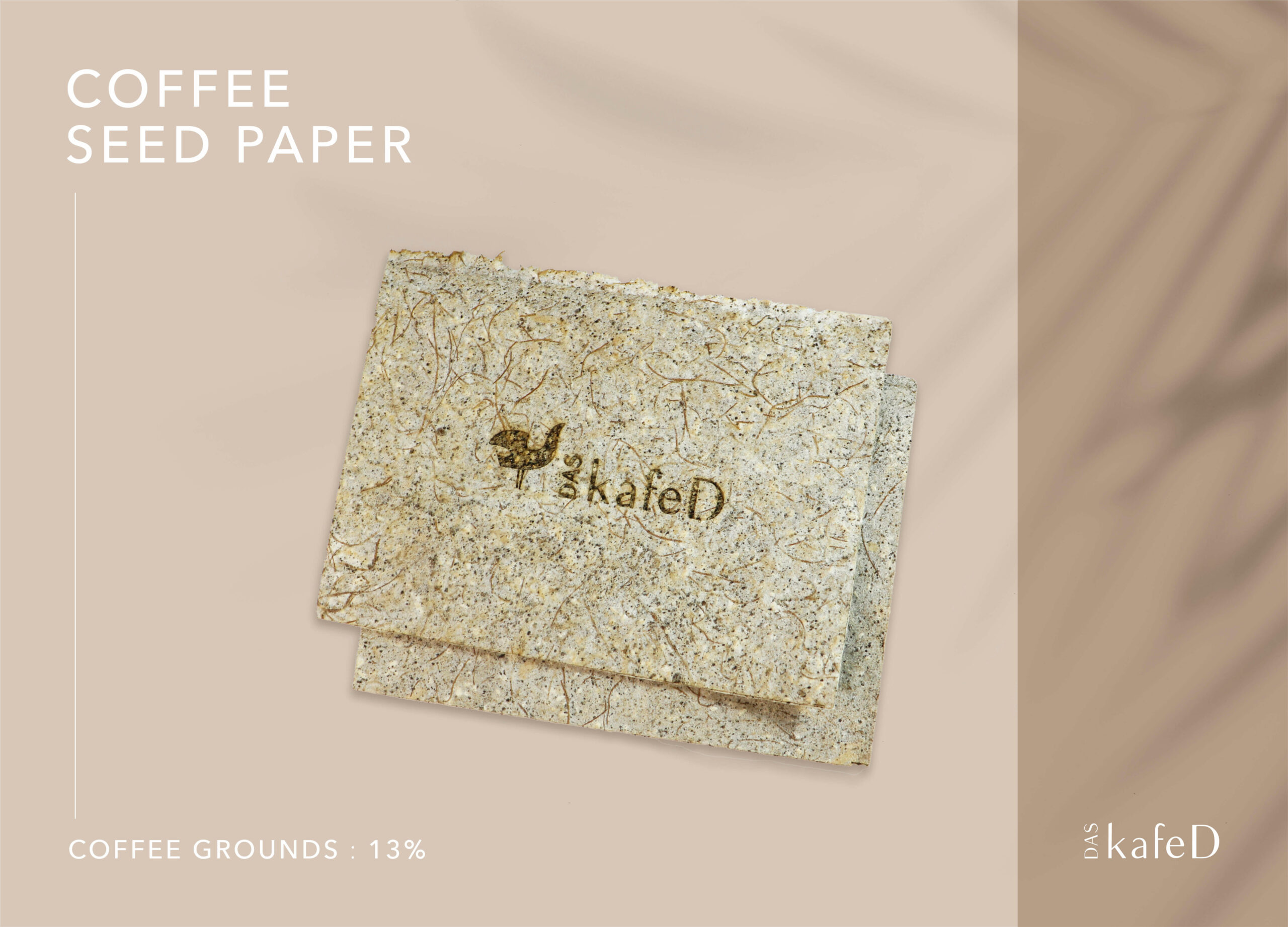 kafeD X「紙有為你」咖啡渣再製種籽明信片